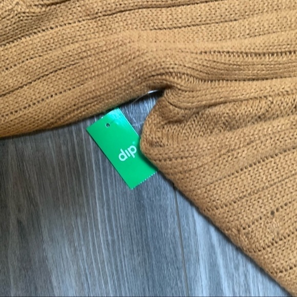 New with flaws open front layering piece cardigan gold sweater XL - Picture 12 of 14